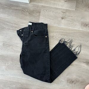 Mango Havana jeans with fray